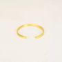 Bracelets - Thin open cuff in brass - L INDOCHINEUR X RIVÊT