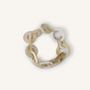 Bracelets - Mesh bracelet in blonde horn - L INDOCHINEUR X RIVÊT
