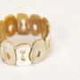 Bracelets - Elastic bracelet Fluor made of blond horn - L INDOCHINEUR X RIVÊT