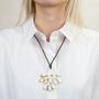 Bijoux - Pendentif corail en corne blonde - L INDOCHINEUR X RIVÊT