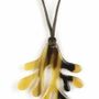 Bijoux - Pendentif corail en corne blonde - L INDOCHINEUR X RIVÊT