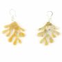 Bijoux - Boucles d'oreilles corail en corne blonde - L INDOCHINEUR X RIVÊT