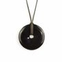Bijoux - Pendentif disque percé en corne blonde - L INDOCHINEUR X RIVÊT