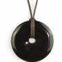 Bijoux - Pendentif disque percé en corne blonde - L INDOCHINEUR X RIVÊT