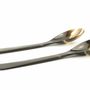 Couverts & ustensiles de cuisine - Grands couverts en corne noire et blonde - L INDOCHINEUR X RIVÊT