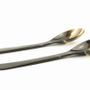 Couverts & ustensiles de cuisine - Grands couverts en corne noire et blonde - L INDOCHINEUR X RIVÊT