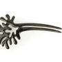 Barrettes - Big double coral hairpin in blond horn - L INDOCHINEUR X RIVÊT
