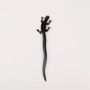 Barrettes - Pic à cheveux lézard en corne noire - L INDOCHINEUR X RIVÊT