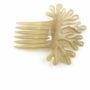 Barrettes - Pique à cheveux peigne corail en corne noire unie - L INDOCHINEUR X RIVÊT