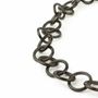 Bijoux - Grand Sautoir anneaux ronds moyens en corne noire unie - L INDOCHINEUR X RIVÊT