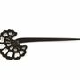 Barrettes - Peacock tail-shaped hairpin in blond horn - L INDOCHINEUR X RIVÊT