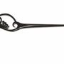 Barrettes - Japanese-style hairpin in plain black horn - L INDOCHINEUR X RIVÊT