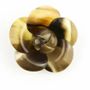 Brooches - Camellia brooch in cow horn - L INDOCHINEUR X RIVÊT
