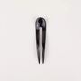 Barrettes - Wavy double hairpin in plain black horn - L INDOCHINEUR X RIVÊT