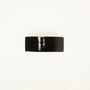 Barrettes - Barrette rectangulaire en corne noire marbrée - L INDOCHINEUR X RIVÊT