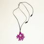 Bijoux - Pendentif grand corail laqué orange - L INDOCHINEUR X RIVÊT