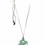 Bijoux - Pendentif grand corail laqué orange - L INDOCHINEUR X RIVÊT