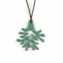 Bijoux - Pendentif grand corail laqué orange - L INDOCHINEUR X RIVÊT