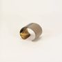 Bracelets - Cream-coffee lacquered natural horn cuff in Size M - L INDOCHINEUR X RIVÊT