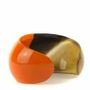 Bracelets - Open beaded bracelet with orange lacquer in Size M - L INDOCHINEUR X RIVÊT