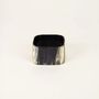 Bracelets - Cubic marbled black horn bracelet in Size M - L INDOCHINEUR X RIVÊT
