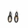 Jewelry - 2 oval ring earrings in blond horn - L INDOCHINEUR X RIVÊT