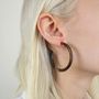 Bijoux - Boucles d'oreilles grands anneaux ouverts en sabot - L INDOCHINEUR X RIVÊT