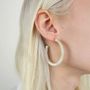 Bijoux - Boucles d'oreilles grands anneaux ouverts en sabot - L INDOCHINEUR X RIVÊT