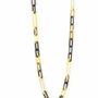 Jewelry - 2-size flat oval rings long necklace in blond horn - L INDOCHINEUR X RIVÊT