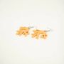 Bijoux - Boucles d'oreilles corail laquées vert émeraude - L INDOCHINEUR X RIVÊT