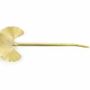 Barrettes - Pique à cheveux droit ginkgo métal en laiton cuivré - L INDOCHINEUR X RIVÊT