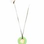 Jewelry - Checkered pendant circled with orange lacquer - L INDOCHINEUR X RIVÊT