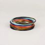 Bracelets - cream coffee Lacquered seven-band Bracelets in Size M - L INDOCHINEUR X RIVÊT