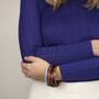 Bracelets - cream coffee Lacquered seven-band Bracelets in Size M - L INDOCHINEUR X RIVÊT