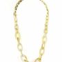 Bijoux - Collier anneaux ovales plats et fins en sabot - L INDOCHINEUR X RIVÊT