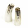 Spice grinders - Mini set of salt pepper shaker in marble African horn - L INDOCHINEUR X RIVÊT