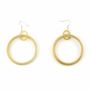 Jewelry - Large single ring earrings in blond horn - L INDOCHINEUR X RIVÊT