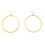 Jewelry - Large single ring earrings in blond horn - L INDOCHINEUR X RIVÊT