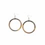 Jewelry - Large single ring earrings in blond horn - L INDOCHINEUR X RIVÊT