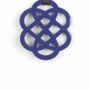 Jewelry - Cream coffee lacquered flower pendant - L INDOCHINEUR X RIVÊT