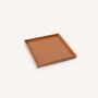 Bowls - Medium square tray lacquered, tobacco, size M - L INDOCHINEUR X RIVÊT