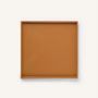 Bowls - Medium square tray lacquered, tobacco, size M - L INDOCHINEUR X RIVÊT