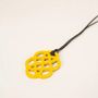 Bijoux - Pendentif fleur laqué rouge - L INDOCHINEUR X RIVÊT