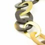 Jewelry - 3-size flat oval rings long necklace with yellow lacquer - L INDOCHINEUR X RIVÊT