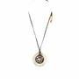 Bijoux - Pendentif damier cerclé en sabot - L INDOCHINEUR X RIVÊT
