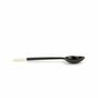 Kitchen utensils - Set of 6 black horn coffee spoon white handle in bone - L INDOCHINEUR X RIVÊT