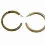 Jewelry - Earrings large round rings in white african horn - L INDOCHINEUR X RIVÊT
