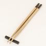 Kitchen utensils - Set of 6 pairs of chopsticks in bamboo and black horn - L INDOCHINEUR X RIVÊT