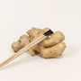 Kitchen utensils - Set of 6 pairs of chopsticks in bamboo and black horn - L INDOCHINEUR X RIVÊT