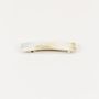 Barrettes - Petite barrette rectangulaire en corne blanche - L INDOCHINEUR X RIVÊT